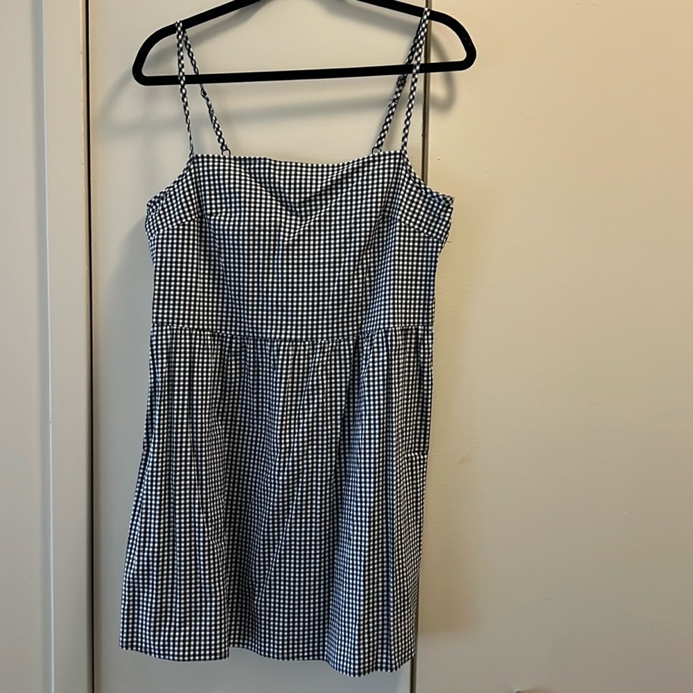 Checkered mini dress